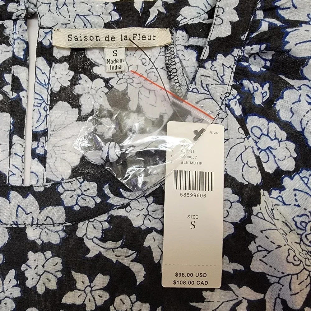 Anthropologie Saison De La Fleur Becca Blouse